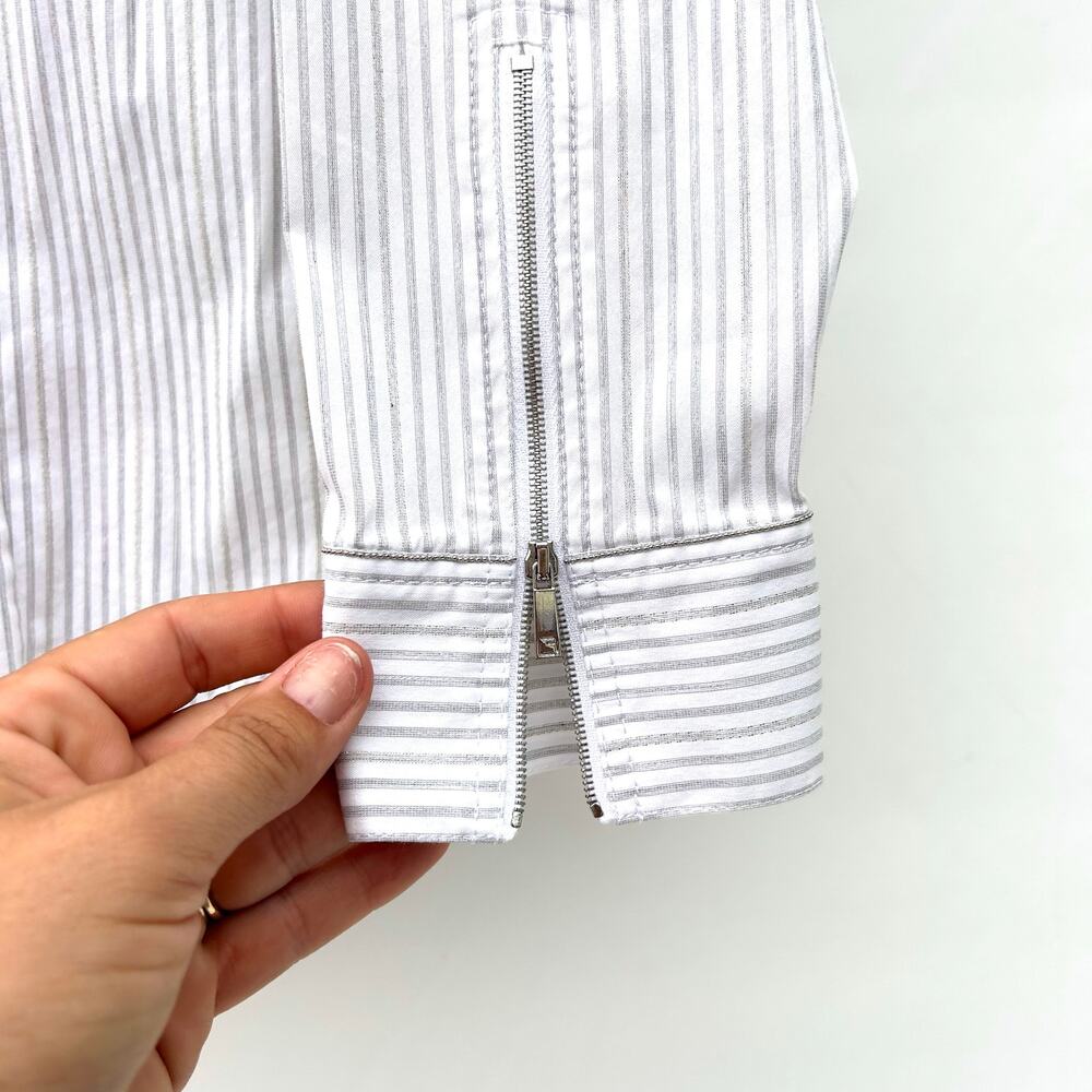 Lafayette 148 Connor Structured Zip Blouse Sparkl… - image 7